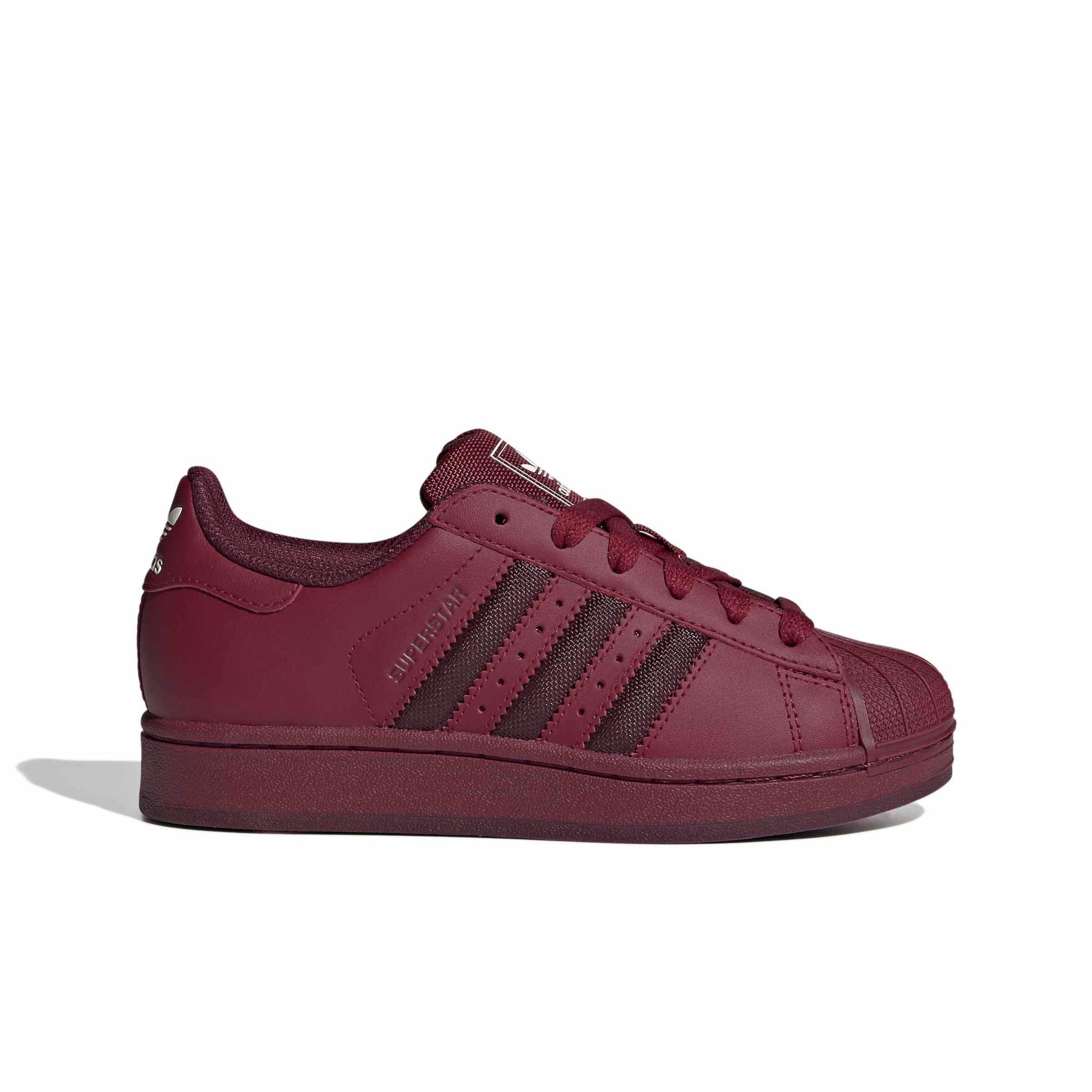 adidas Originals Superstar II "Collegiate Burgundy/Maroon/Cream White" Grade School Boys' Shoe - BURGUNDY/MAROON/CREAM